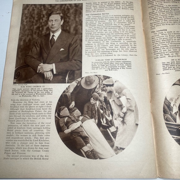 Coronation Of Our King & Queen Magazine-1937 Published by George Newnes - Picture 7 of 9